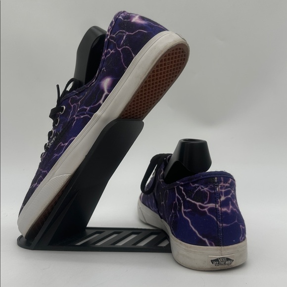 VANS Authentic LoPro Digi Lightning Purple Black White Women's Size 7.0 Men 5.5 - Picture 4 of 16